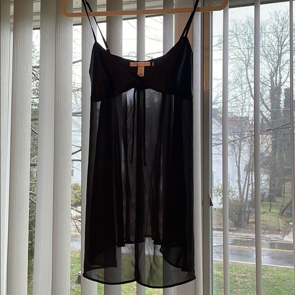 Victoria's Secret Other - Victoria’s Secret Black Silky Lingerie Dress